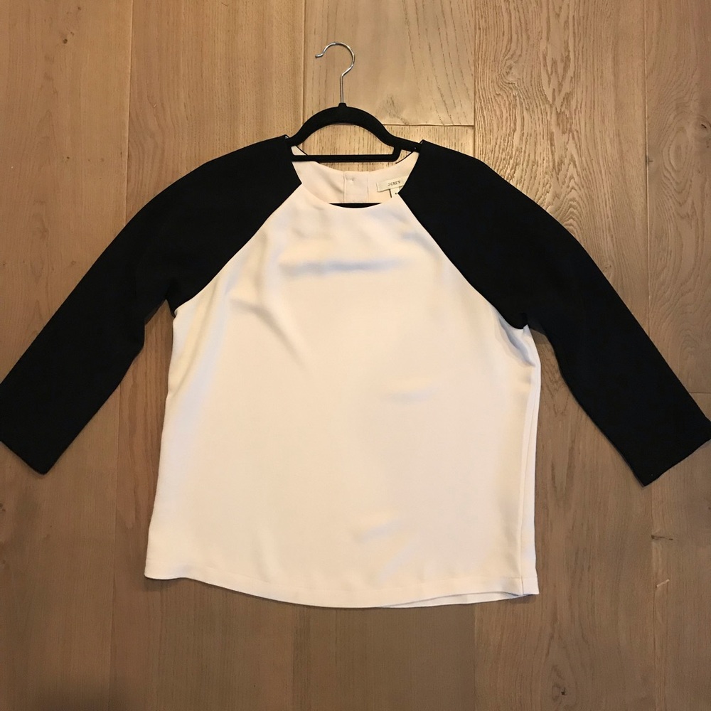 Jcrew Black/cream Top